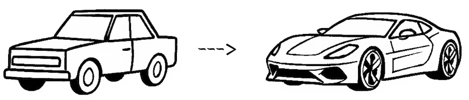 Comparaison avant et après refonte du design : nette amélioration de l'interface