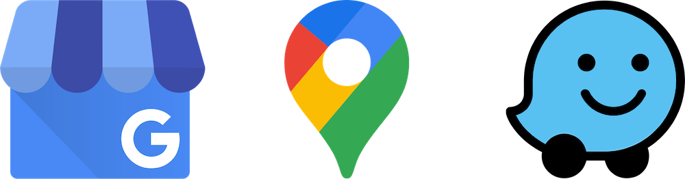 Logos Google Maps et Waze
